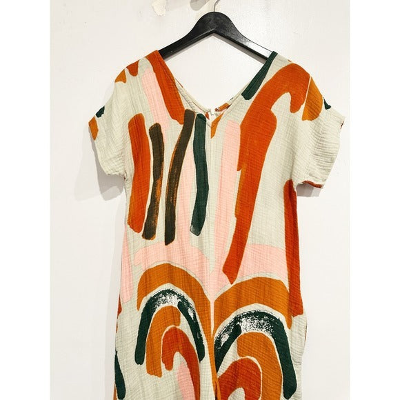Odine Arches Jumpsuit in Crème Brulee - Small