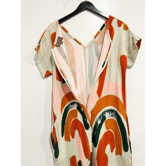 Odine Arches Jumpsuit in Crème Brulee - Small