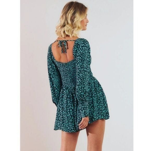 Charlie Holiday NWT Leopard Print Romper Size 8