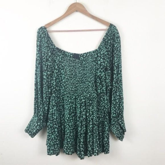 Charlie Holiday NWT Leopard Print Romper Size 8