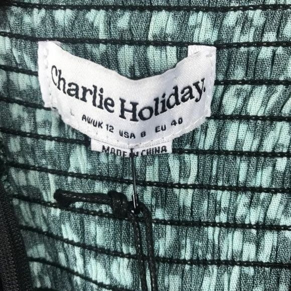 Charlie Holiday NWT Leopard Print Romper Size 8