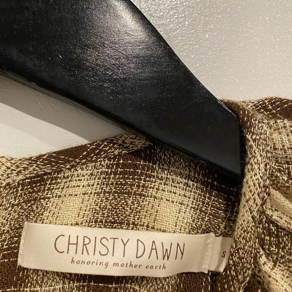 The Constance Dress in Cocoa Plaid Size Small