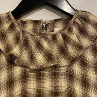The Constance Dress in Cocoa Plaid Size Small