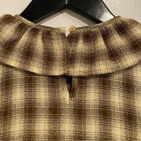 The Constance Dress in Cocoa Plaid Size Small