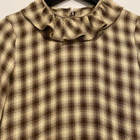 The Constance Dress in Cocoa Plaid Size Small