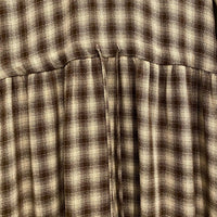 The Constance Dress in Cocoa Plaid Size Small