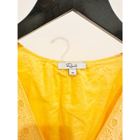 Tina Marigold Eyelet Midi Dress - Medium