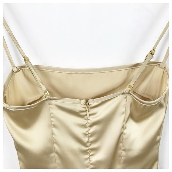 Strappy Bodysuit in Taupe Size 00