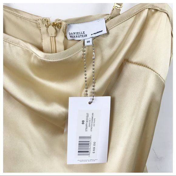 Strappy Bodysuit in Taupe Size 00