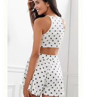 Polka Dot Cropped Tank Size XS