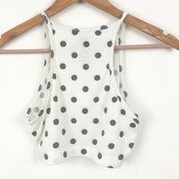 Polka Dot Cropped Tank Size XS