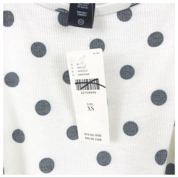Polka Dot Cropped Tank Size XS