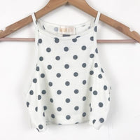 Polka Dot Cropped Tank Size XS