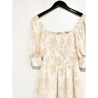 Elle Smocked Mini Dress in Abalone - 6