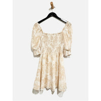 Elle Smocked Mini Dress in Abalone - 6