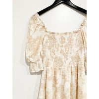 Elle Smocked Mini Dress in Abalone - 6