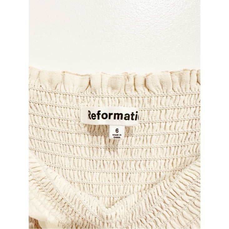 Elle Smocked Mini Dress in Abalone - 6