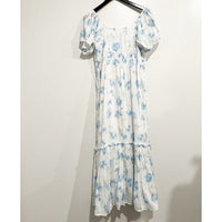 Angie Blue Floral Midi Dress - 10