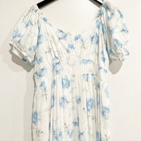 Angie Blue Floral Midi Dress - 10