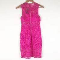 Dahlia Dress in Barbie Pink Glo Size XXS