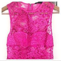 Dahlia Dress in Barbie Pink Glo Size XXS