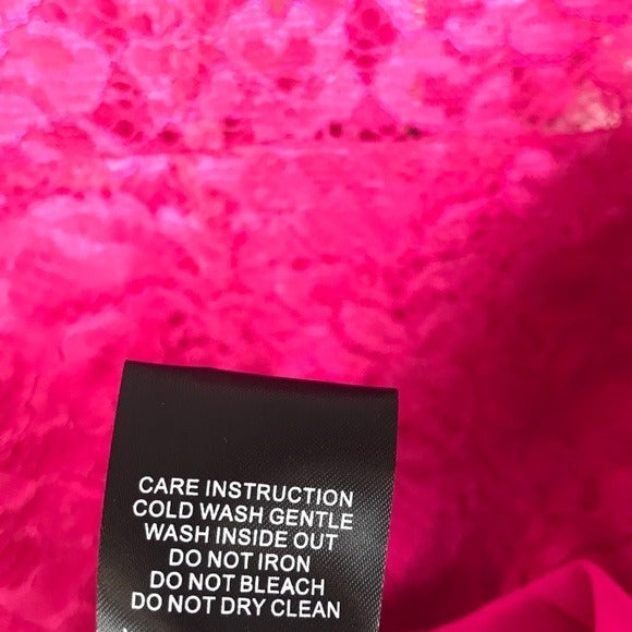 Dahlia Dress in Barbie Pink Glo Size XXS