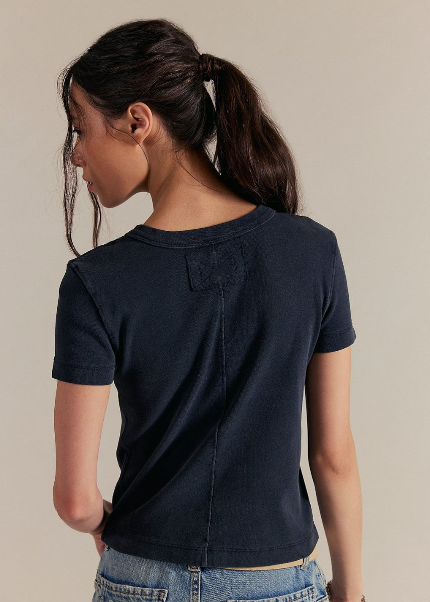 Atlas Crew Tee in Black