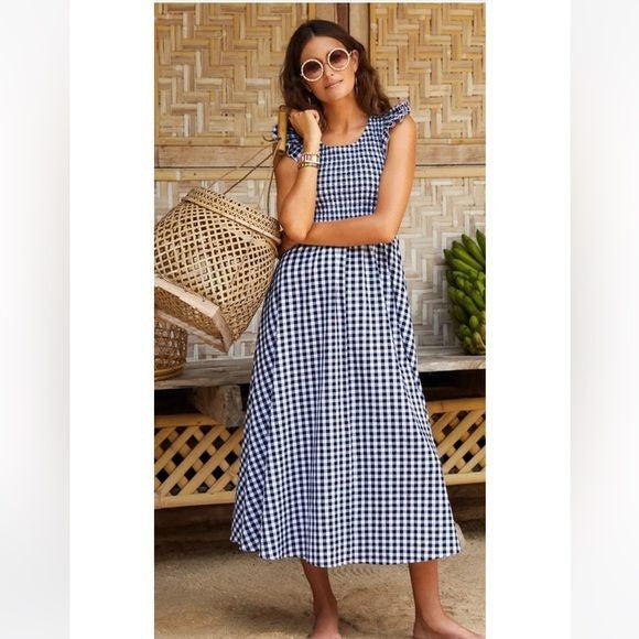 Abbie Dress in Black Gingham -2