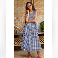 Abbie Dress in Black Gingham -2