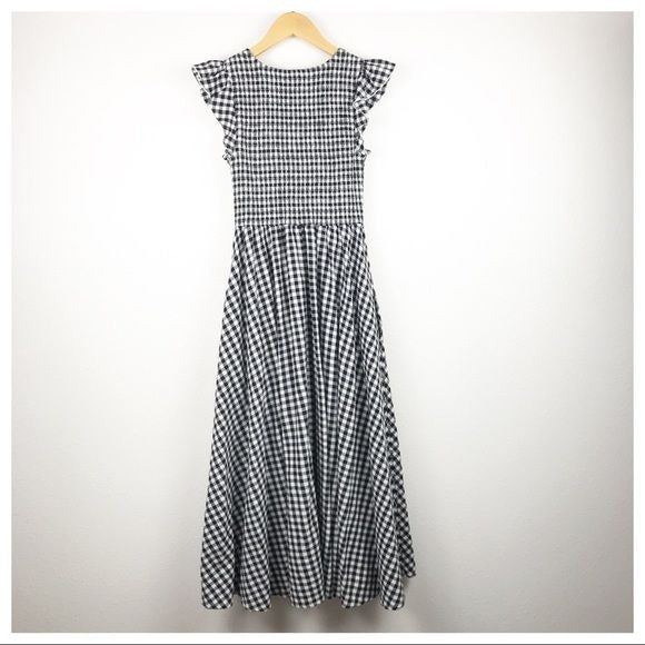 Abbie Dress in Black Gingham -2