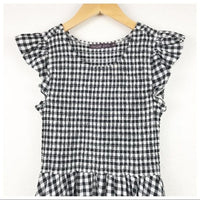 Abbie Dress in Black Gingham -2