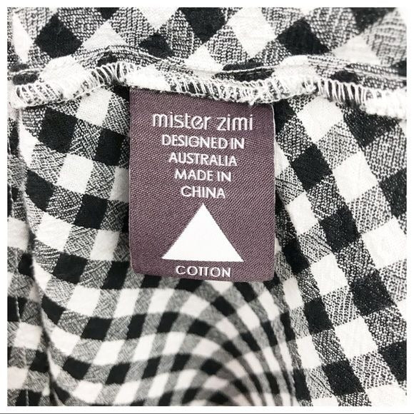 Abbie Dress in Black Gingham -2
