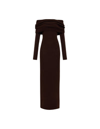 Winona Maxi Dress in Espresso