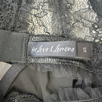 Black Stardust Lace Bustier Size XS