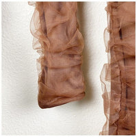 NWT Brown Tulle One Shoulder Dress Size Small