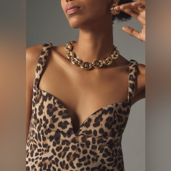 Dhruv Kapoor Leopard Mini Dress Size Large