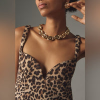Dhruv Kapoor Leopard Mini Dress Size Large