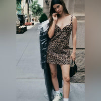 Dhruv Kapoor Leopard Mini Dress Size Large