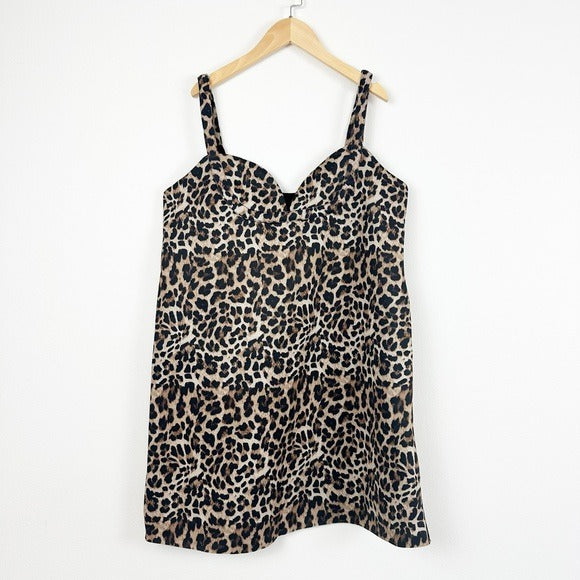 Dhruv Kapoor Leopard Mini Dress Size Large