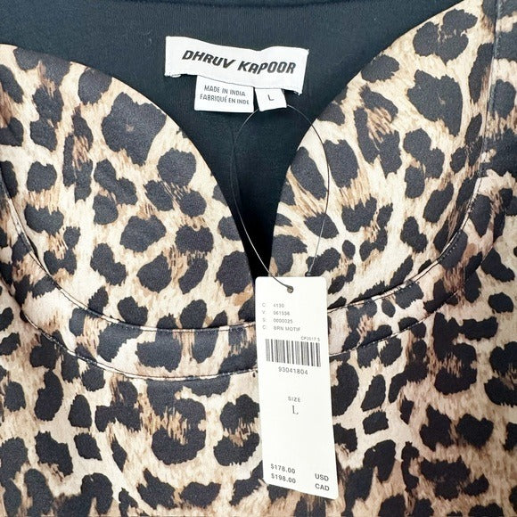 Dhruv Kapoor Leopard Mini Dress Size Large