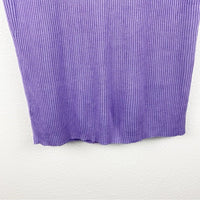 Merino Wool Silk Skirt in Purple Size XL