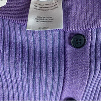 Merino Wool Silk Skirt in Purple Size XL
