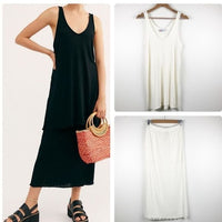 White Ribbed Panama Skirt Set Size Small