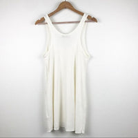 White Ribbed Panama Skirt Set Size Small