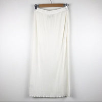 White Ribbed Panama Skirt Set Size Small