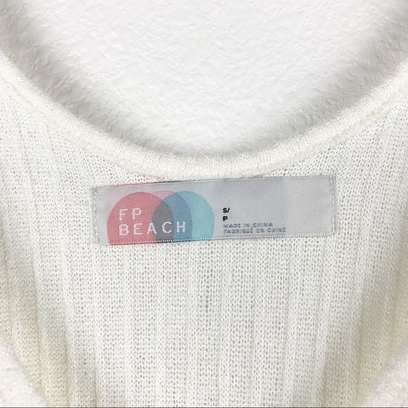 White Ribbed Panama Skirt Set Size Small