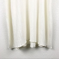 White Ribbed Panama Skirt Set Size Small