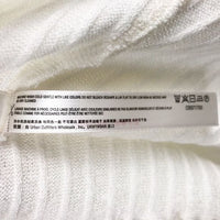 White Ribbed Panama Skirt Set Size Small