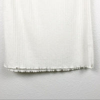 White Ribbed Panama Skirt Set Size Small