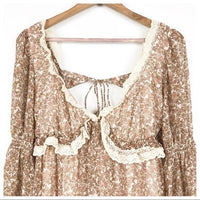 Pennie Printed Babydoll Mini Dress Size Small